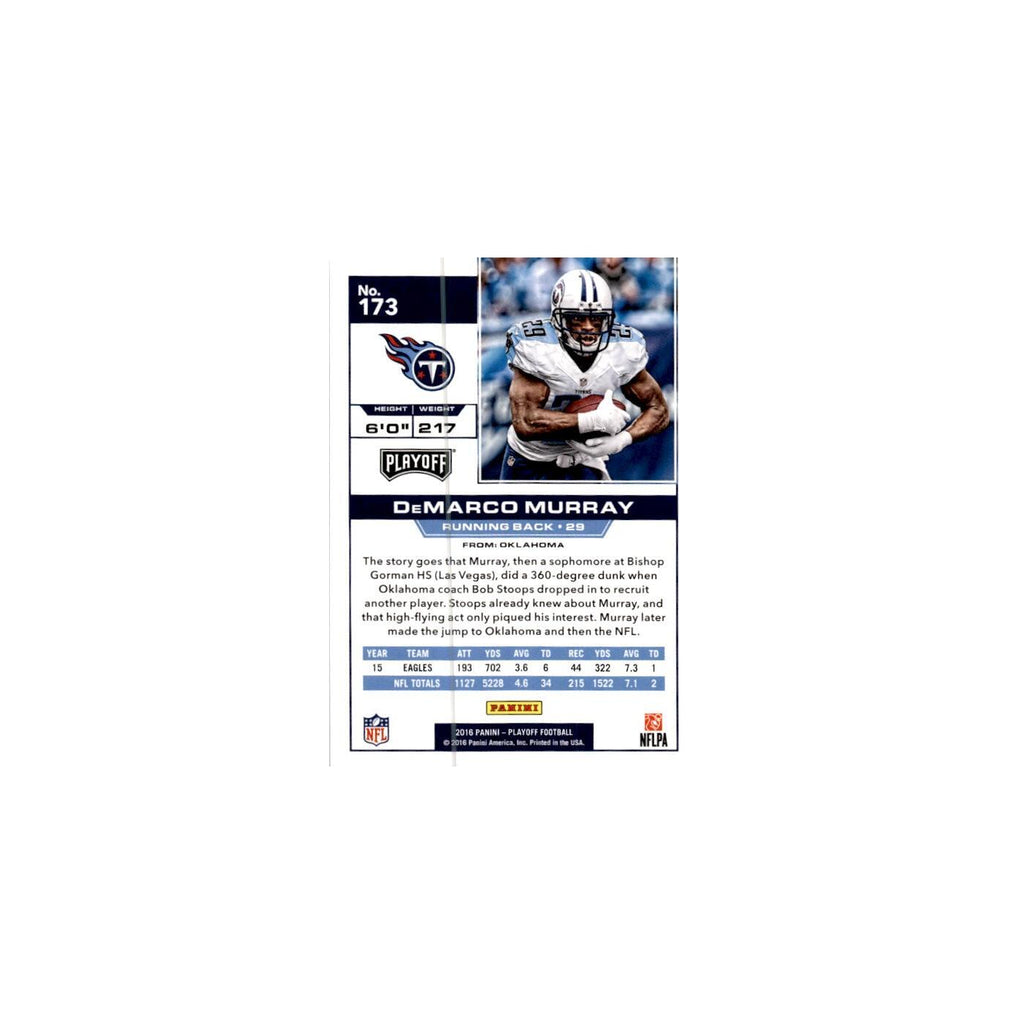DeMarco Murray 2016 Panini Playoff #173 Tennessee Titans Football Card NM