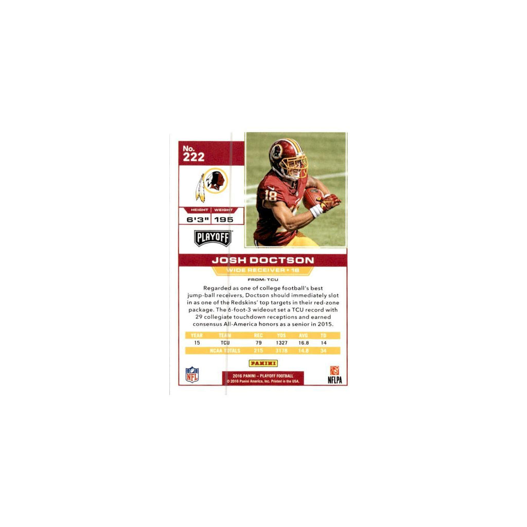 Josh Doctson Rookie 2016 Panini Playoff #222 Washington Redskins NM