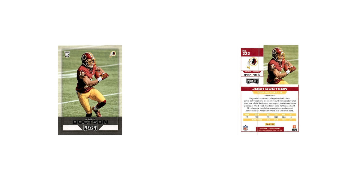 Josh Doctson Rookie 2016 Panini Playoff #222 Washington Redskins NM