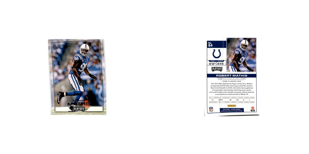 Robert Mathis 2016 Panini Playoff #84 Indianapolis Colts Football Card NM