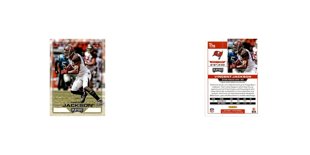 Vincent Jackson 2016 Panini Playoff #170 Tampa Bay Buccaneers Football Card NM