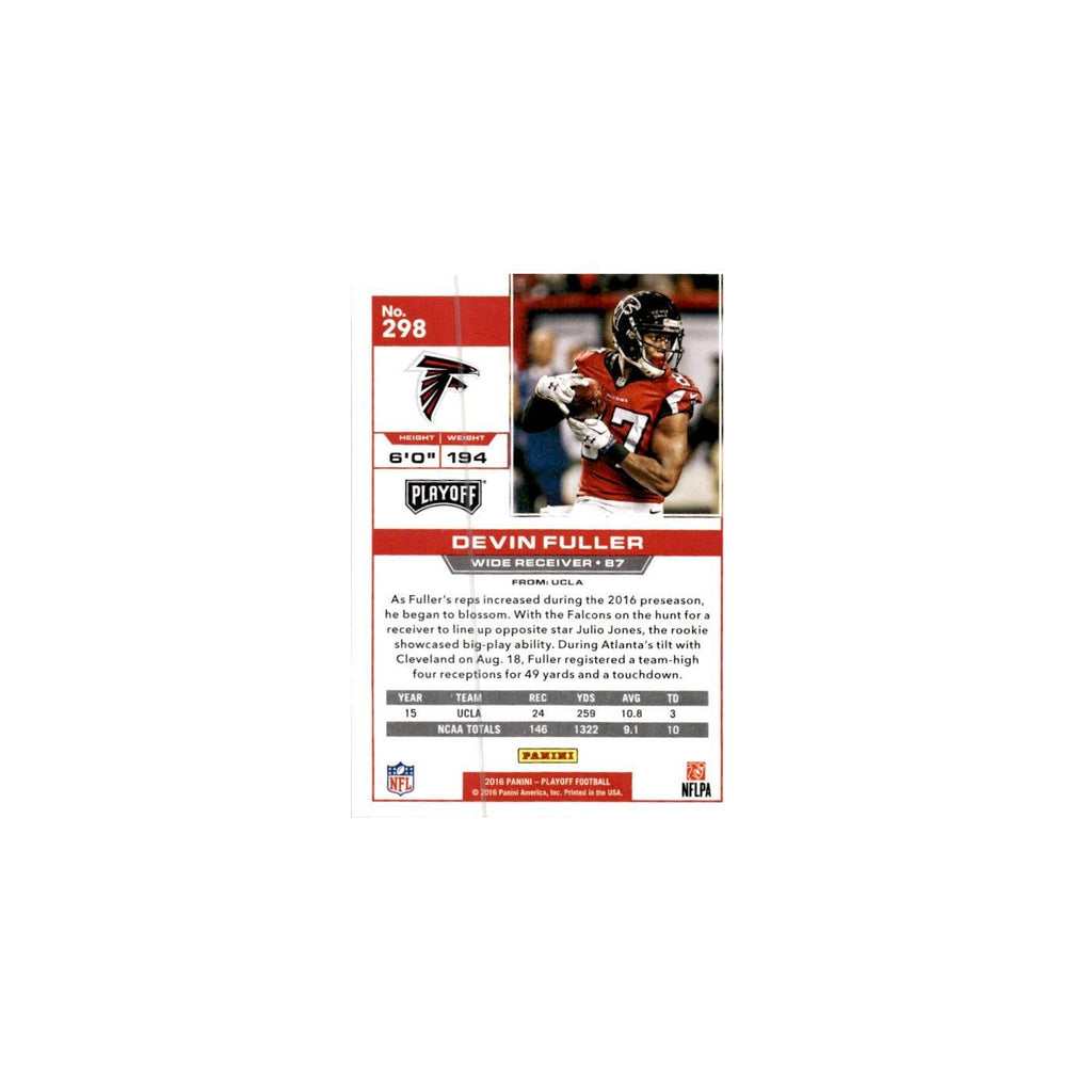 Devin Fuller Rookie 2016 Panini Playoff #298 Atlanta Falcons Football Card NM
