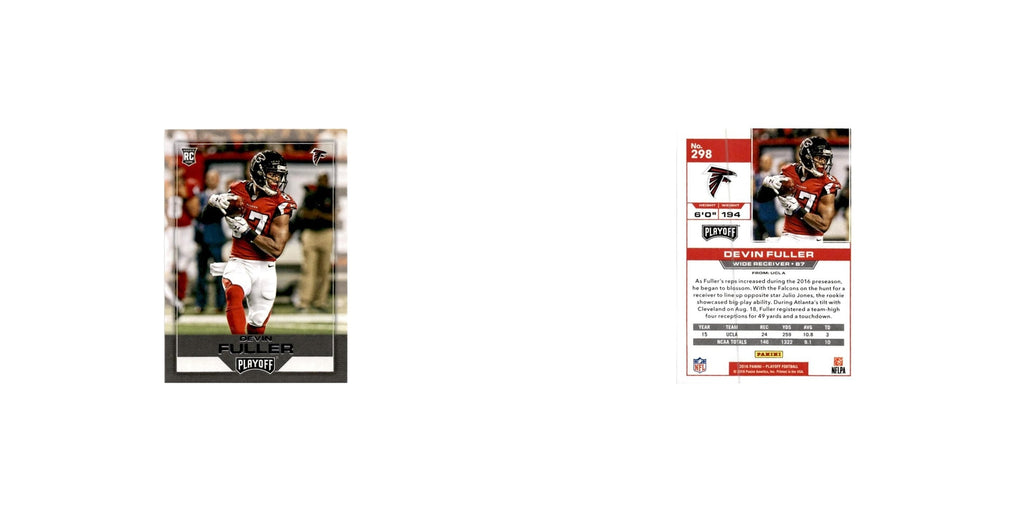 Devin Fuller Rookie 2016 Panini Playoff #298 Atlanta Falcons Football Card NM