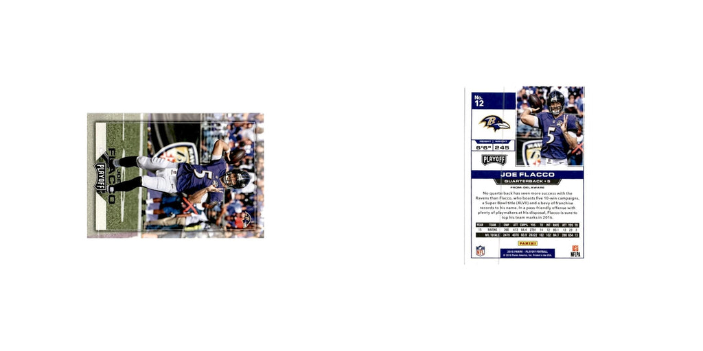 Joe Flacco 2016 Panini Playoff #12 Baltimore Ravens Football Card NM
