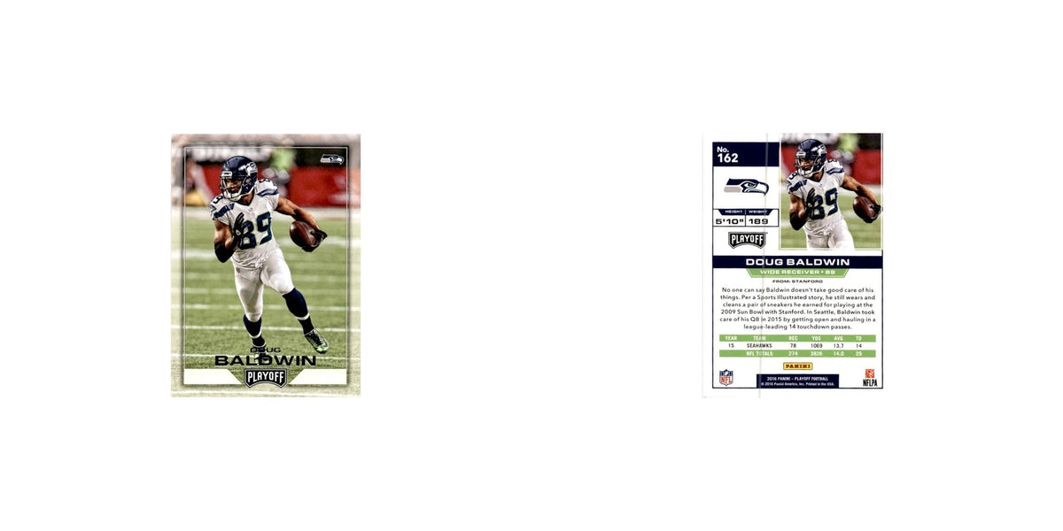 Doug Baldwin 2016 Panini Playoff #162 Seattle Seahawks Football Card NM