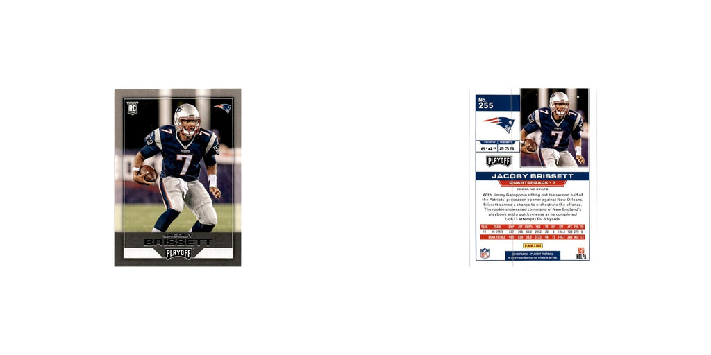 Jacoby Brissett Rookie 2016 Panini Playoff #255 New England Patriots NM