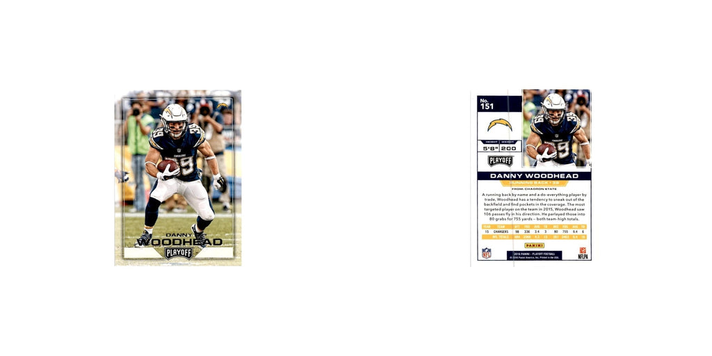 Danny Woodhead 2016 Panini Playoff #151 San Diego Chargers Football Card NM