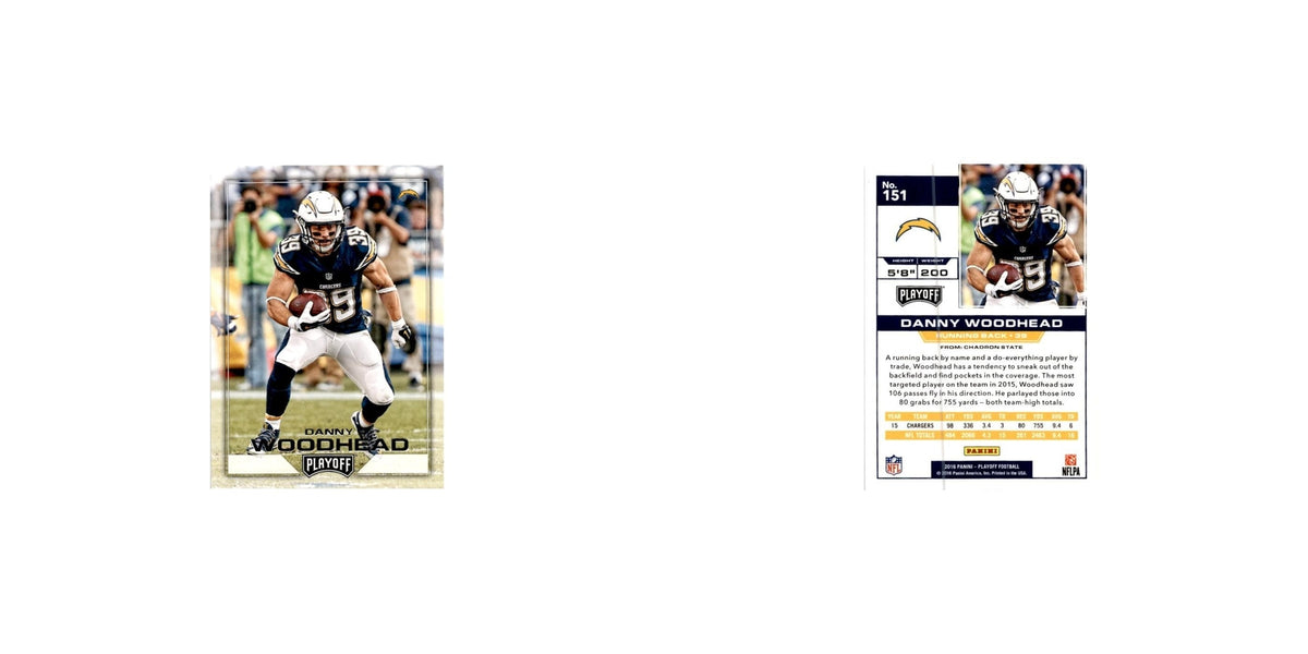 Danny Woodhead 2016 Panini Playoff #151 San Diego Chargers Football Card NM