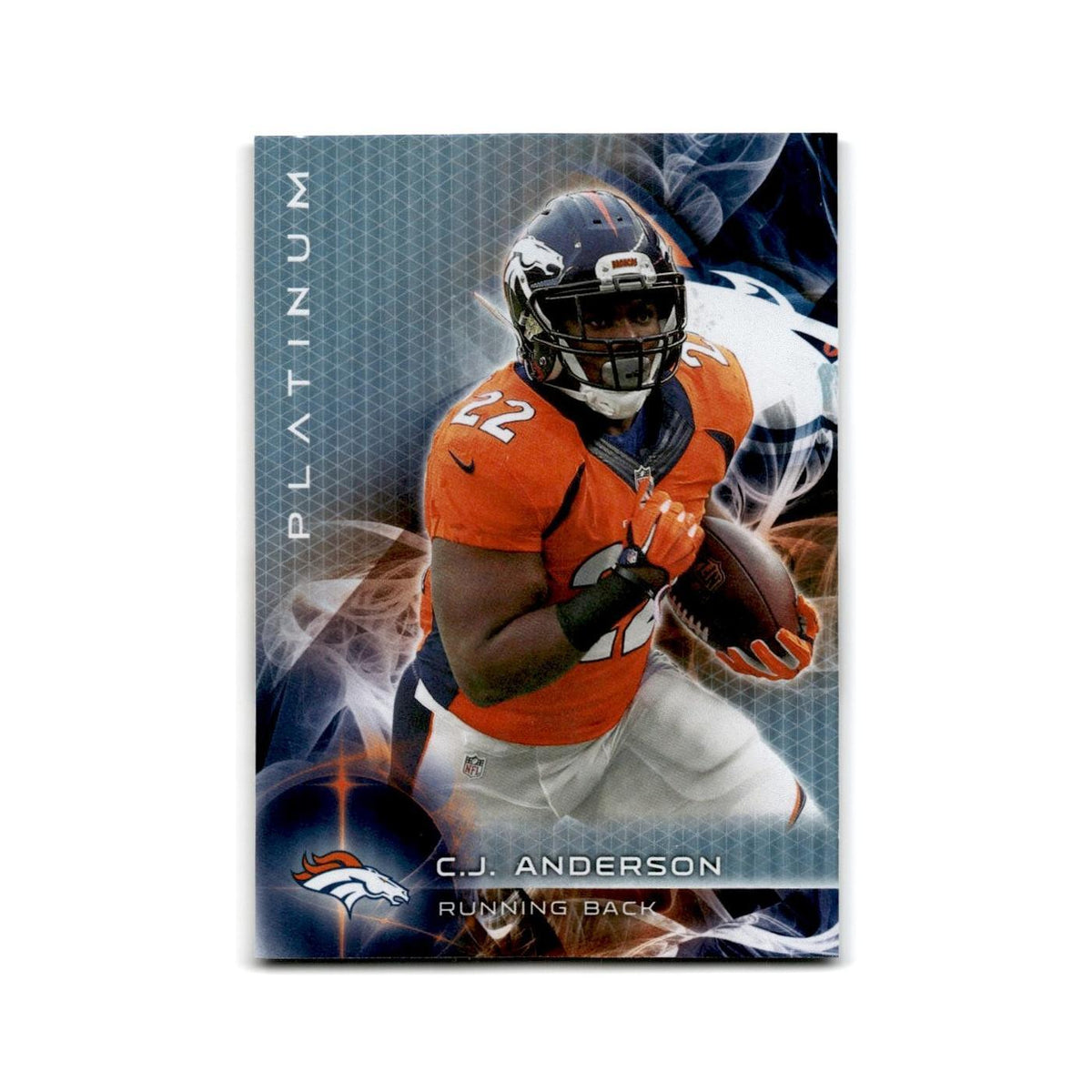 C.J. Anderson 2015 Topps Platinum #21 Denver Broncos Football Card NM