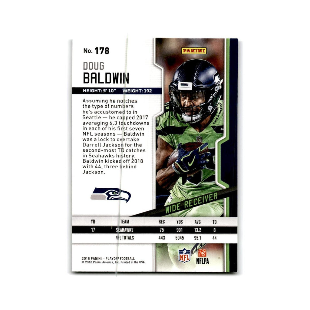 Doug Baldwin 2018 Panini Playoff #178 Seattle Seahawks Football Card NM
