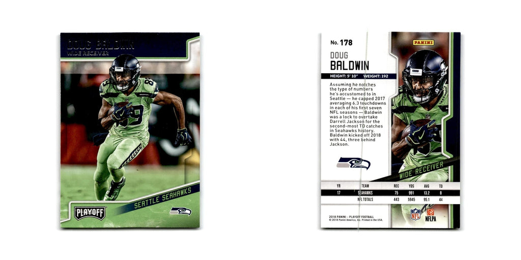 Doug Baldwin 2018 Panini Playoff #178 Seattle Seahawks Football Card NM