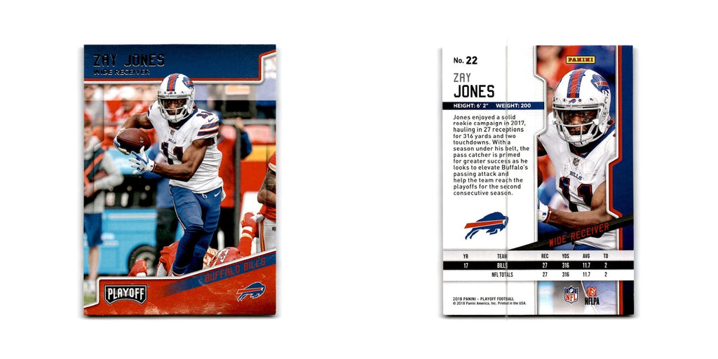 Zay Jones 2018 Panini Playoff #22 Buffalo Bills Football Card NM