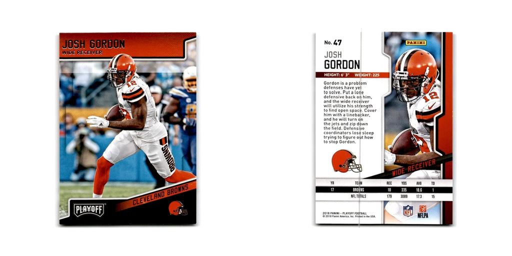 Josh Gordon 2018 Panini Playoff #47 Cleveland Browns Football Card NM