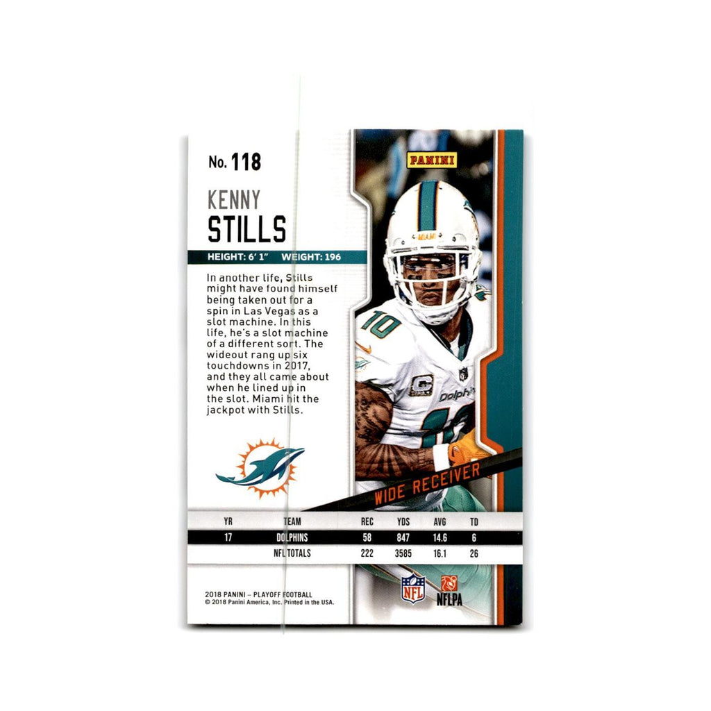 Kenny Stills 2018 Panini Playoff #118 Miami Dolphins Football Card NM
