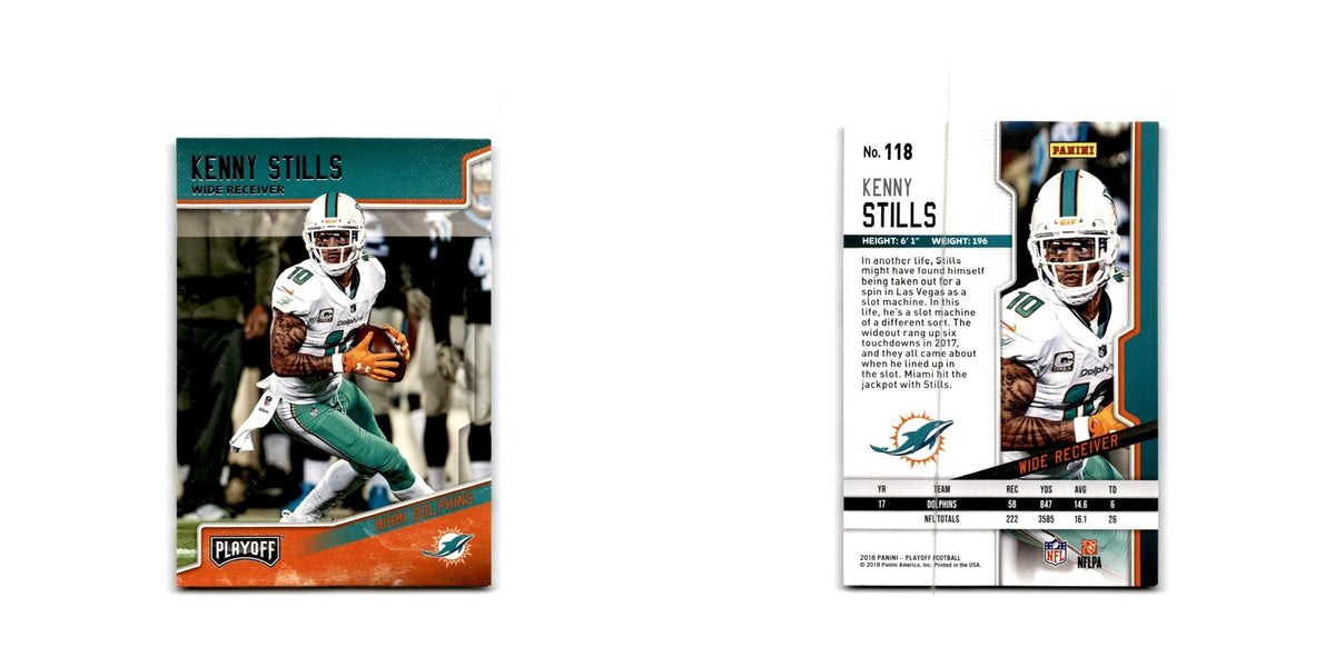 Kenny Stills 2018 Panini Playoff #118 Miami Dolphins Football Card NM