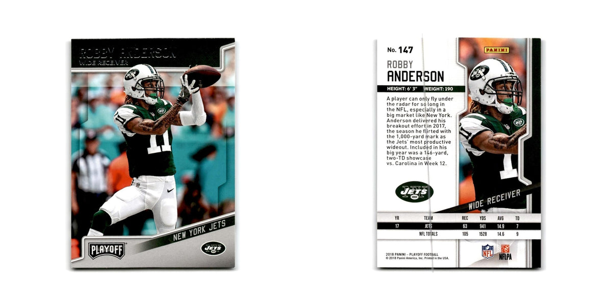 Robby Anderson 2018 Panini Playoff #147 New York Jets Football Card NM