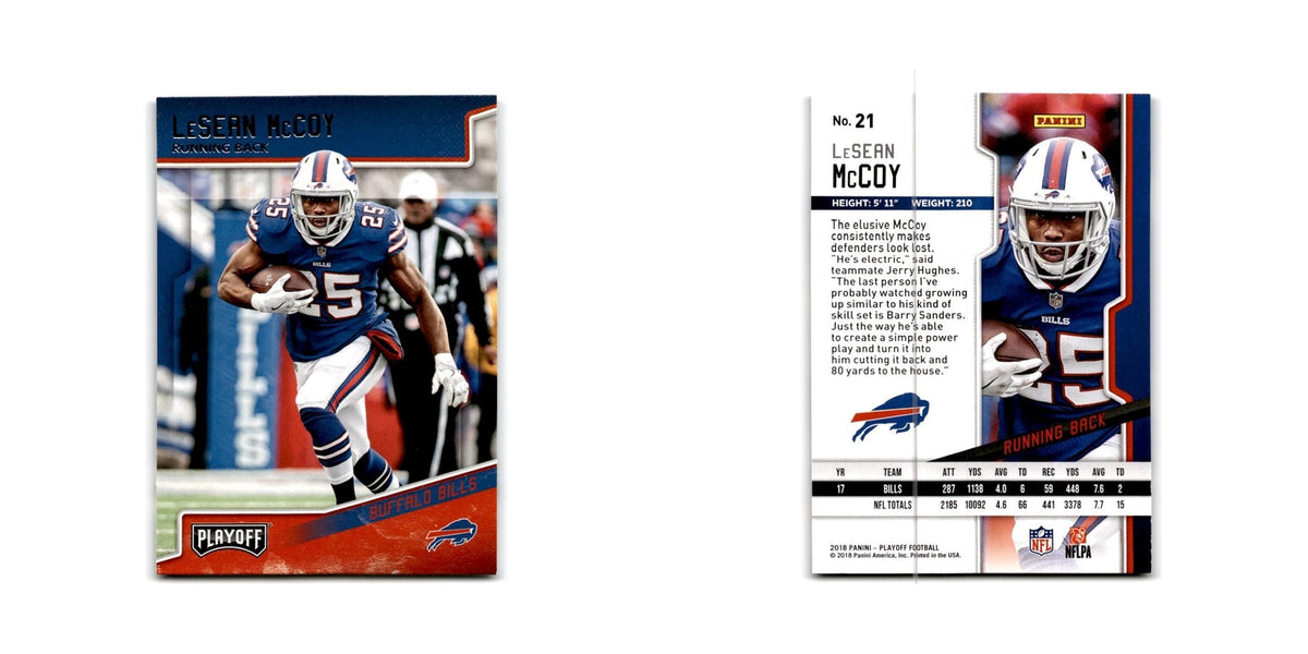 LeSean McCoy 2018 Panini Playoff #21 Buffalo Bills Football Card NM