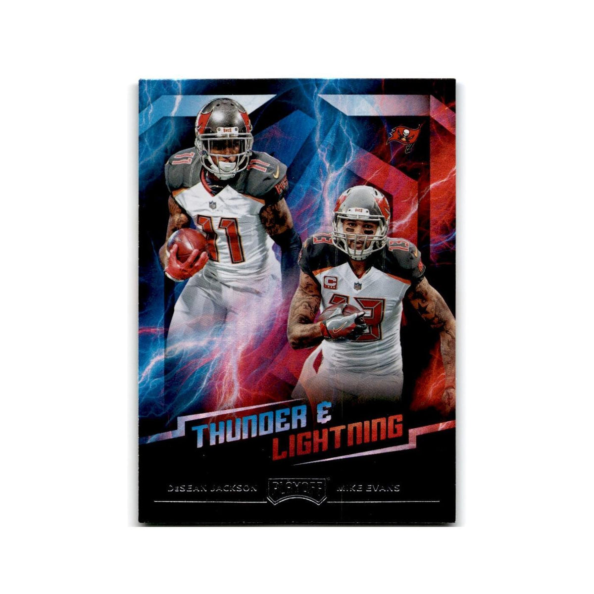 DeSean Jackson Mike Evans 2018 Panini Playoff Thunder & Lightning #18 NM