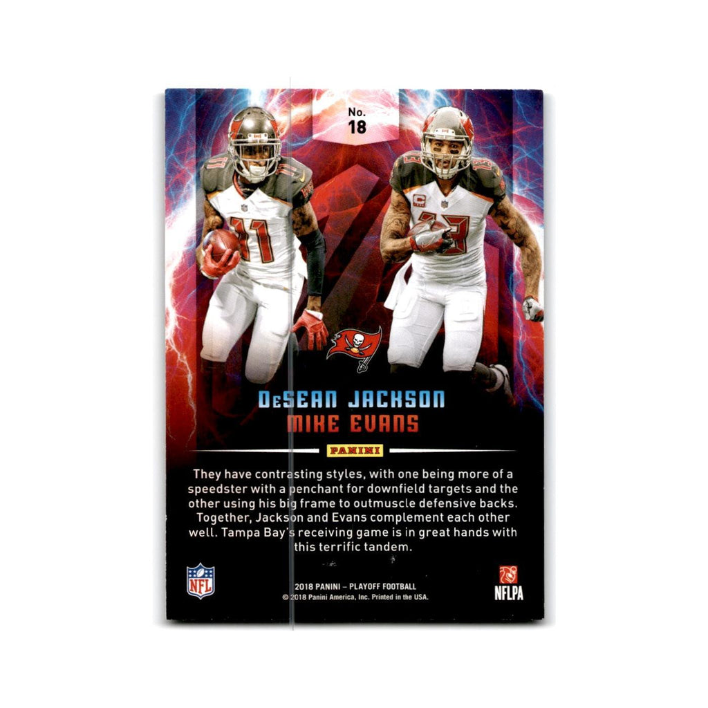 DeSean Jackson Mike Evans 2018 Panini Playoff Thunder & Lightning #18 NM