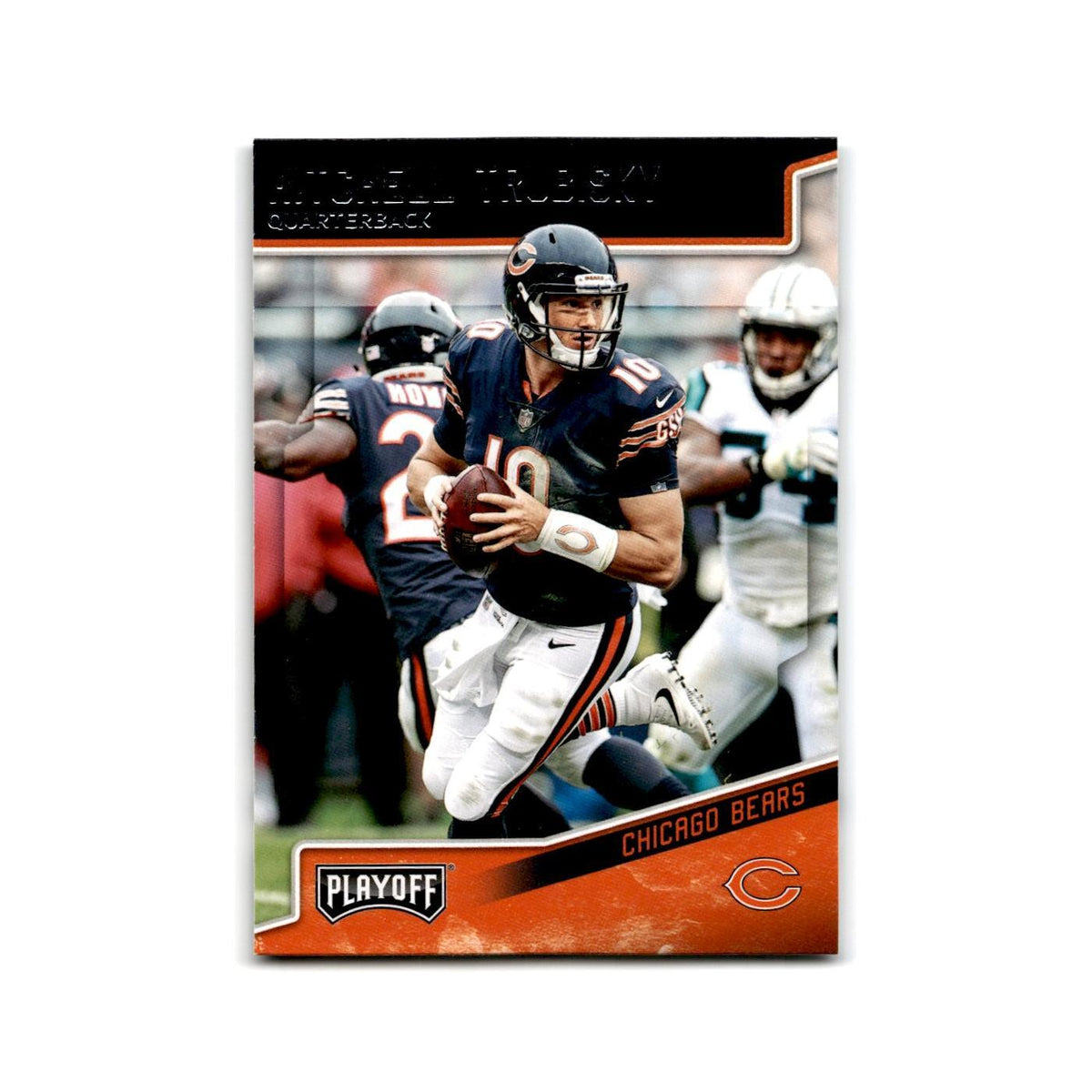 Mitchell Trubisky 2018 Panini Playoff #32 Chicago Bears Football Card NM