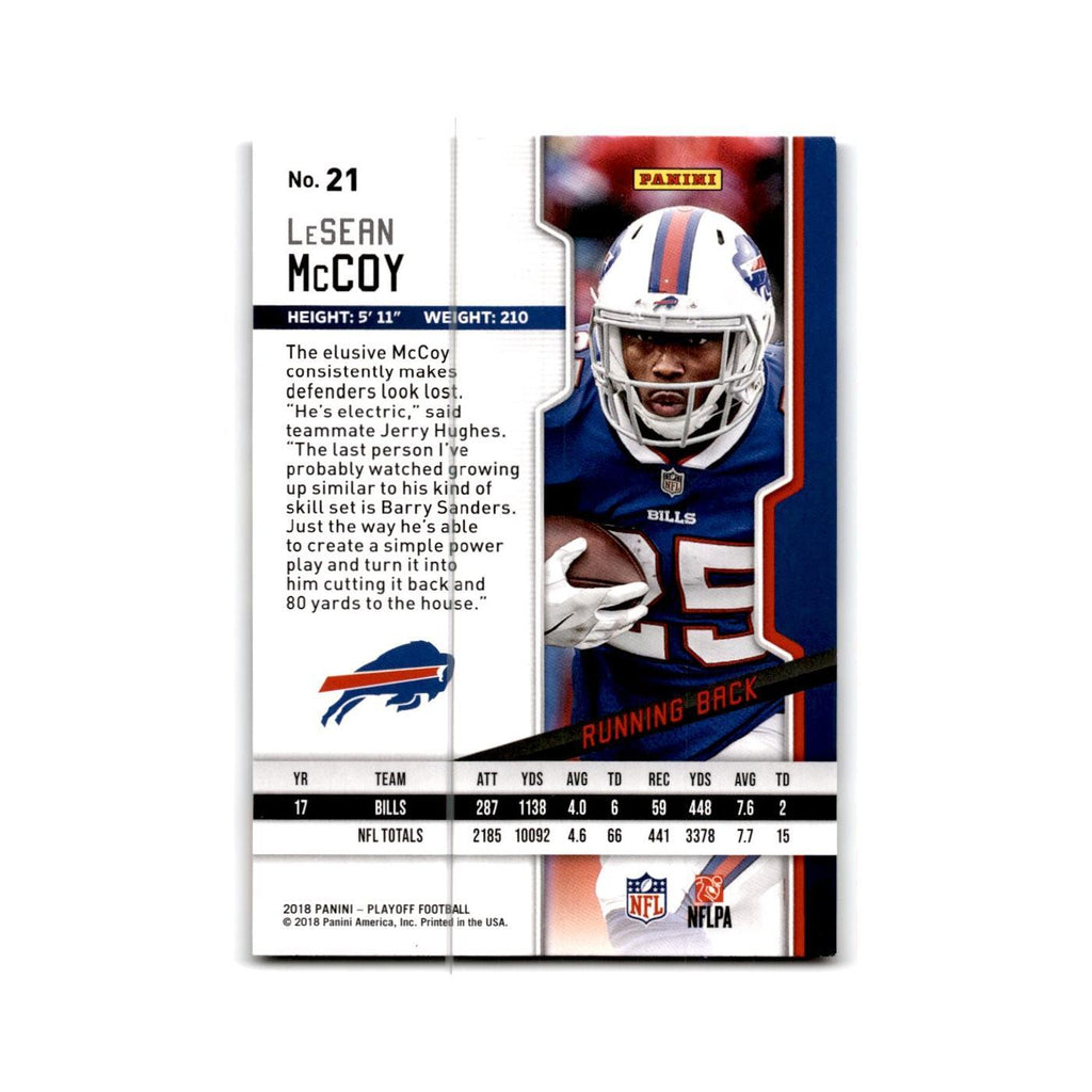 LeSean McCoy 2018 Panini Playoff #21 Buffalo Bills Football Card NM