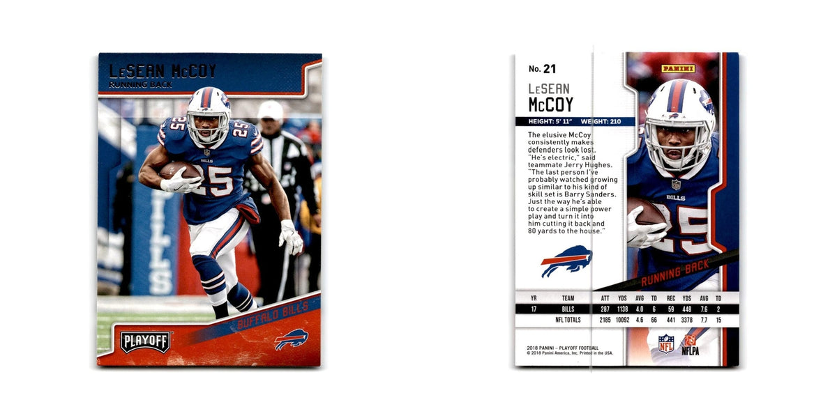 LeSean McCoy 2018 Panini Playoff #21 Buffalo Bills Football Card NM