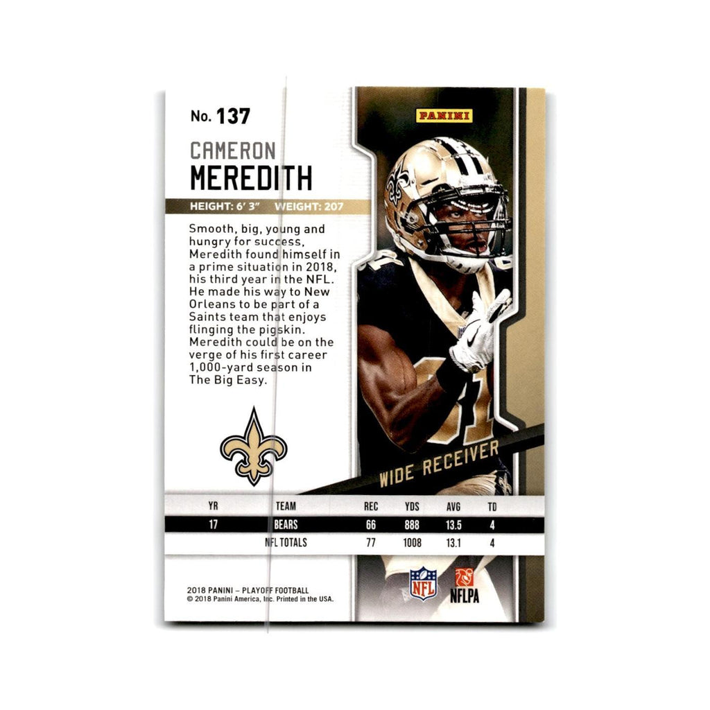Cameron Meredith 2018 Panini Playoff #137 New Orleans Saints Football Card NM