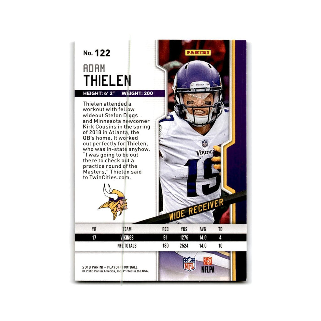 Adam Thielen 2018 Panini Playoff #122 Minnesota Vikings Football Card NM
