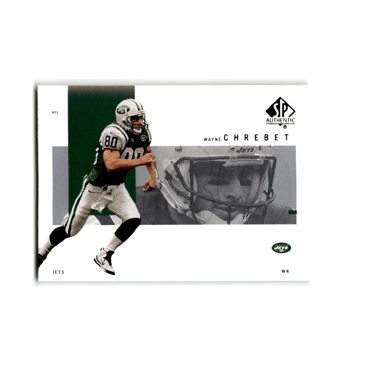Wayne Chrebet 2001 SP Authentic #63 New York Jets Football Card NM