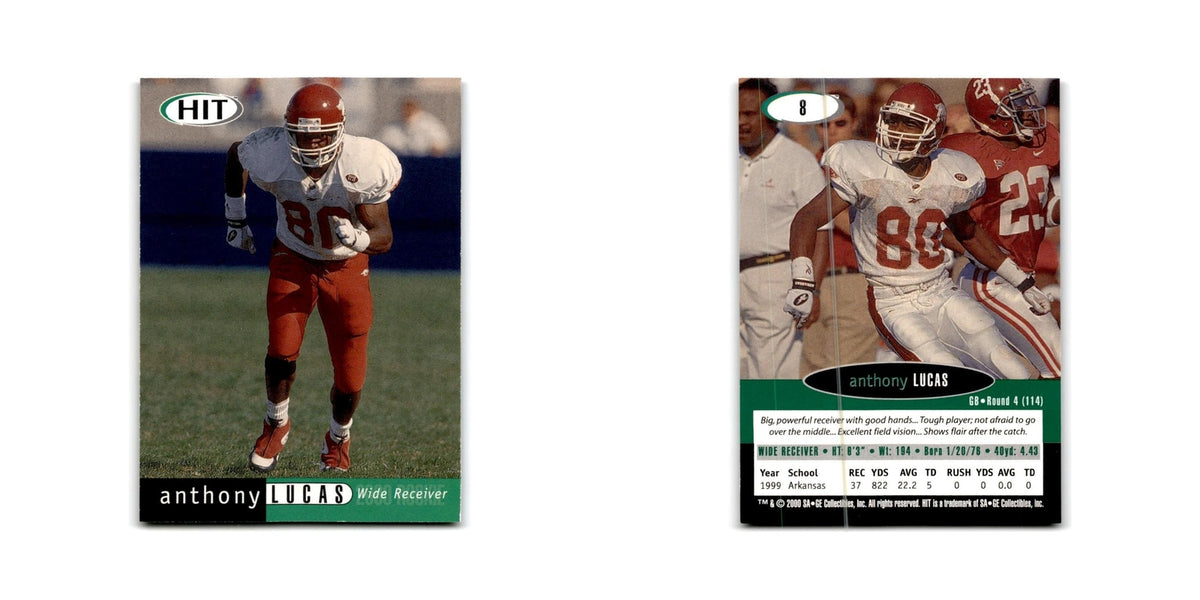 Anthony Lucas 2000 SAGE HIT #8 Arkansas Razorbacks Football Card NM