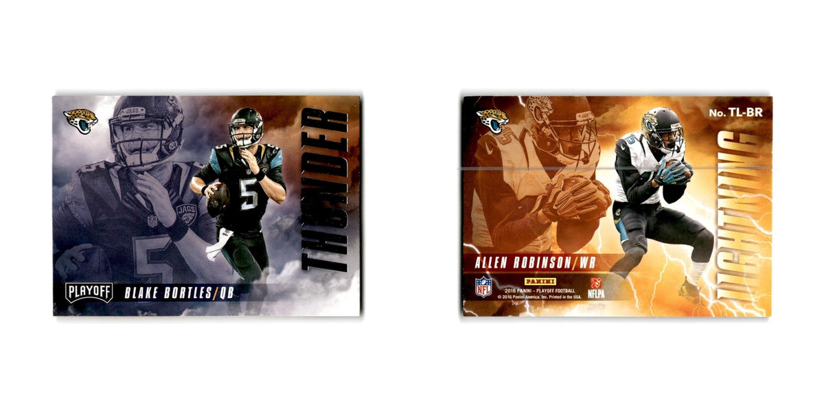 Blake Bortles Allen Robinson 2016 Panini Playoff Thunder and Lightning #TL-BR NM
