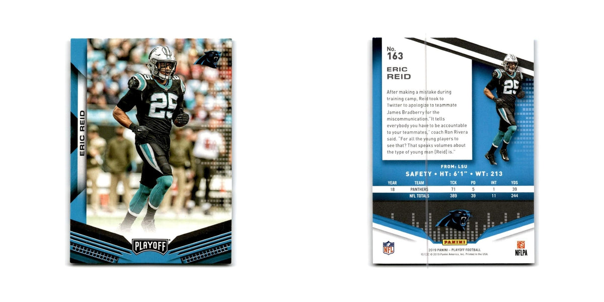 Eric Reid 2019 Panini Playoff #163 Carolina Panthers Football Card NM
