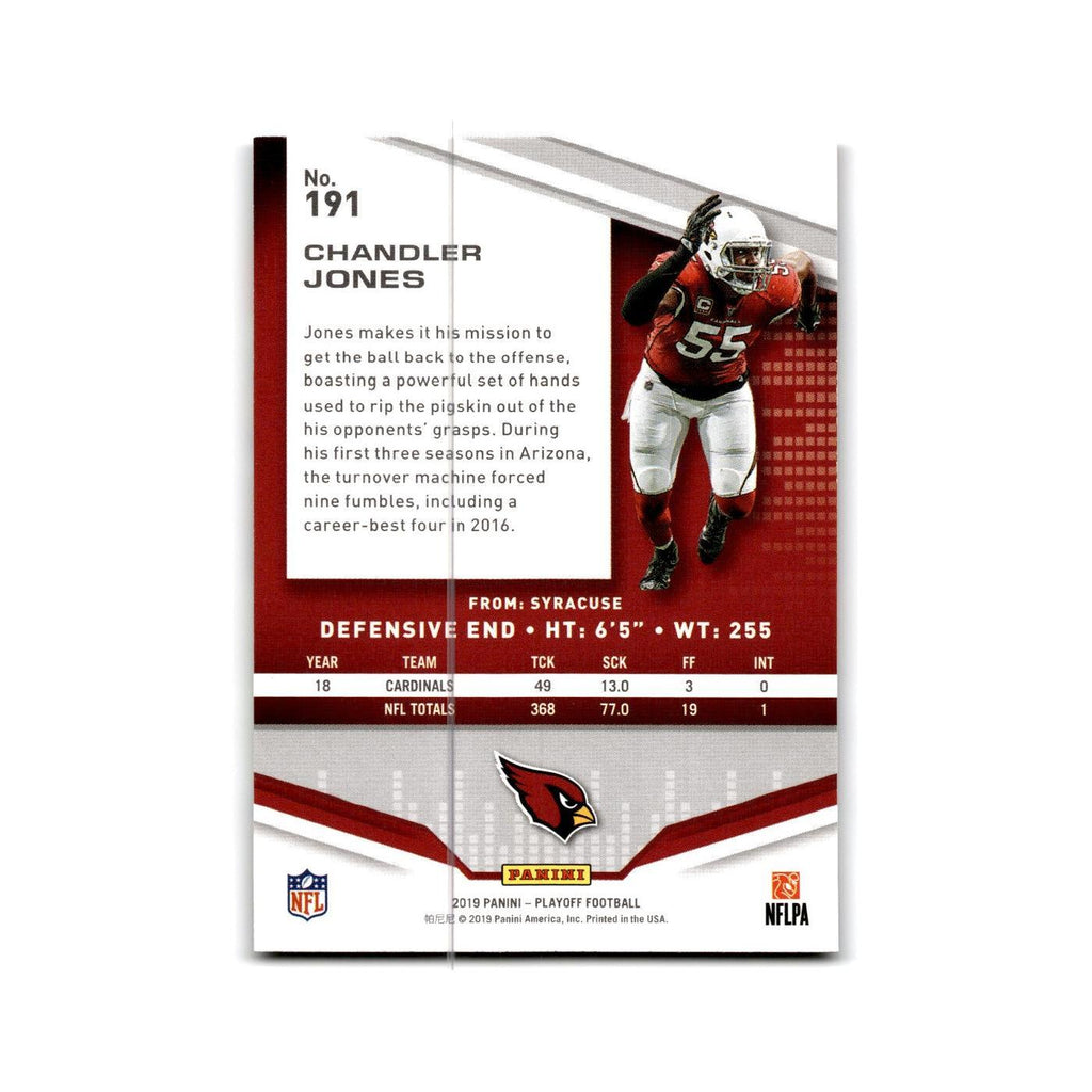 Chandler Jones 2019 Panini Playoff Red Zone #191 Arizona Cardinals NM