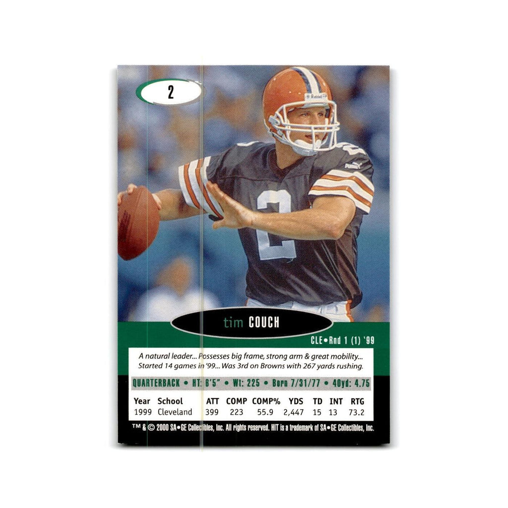 Tim Couch 2000 SAGE HIT #2 Cleveland Browns Football Card NM