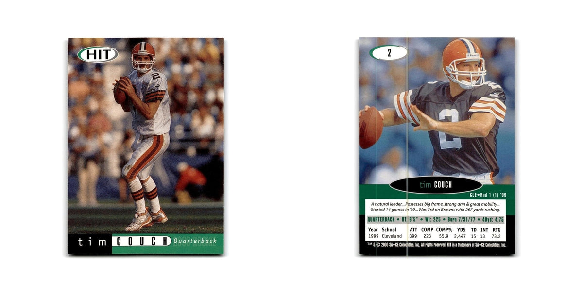 Tim Couch 2000 SAGE HIT #2 Cleveland Browns Football Card NM