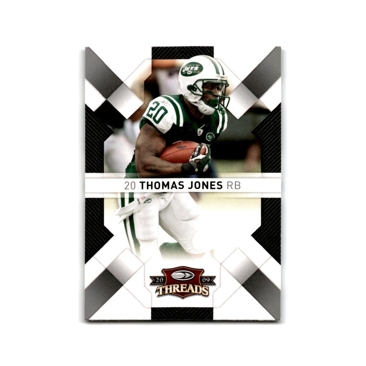 Thomas Jones 2009 Donruss Threads #68 New York Jets Football Card NM