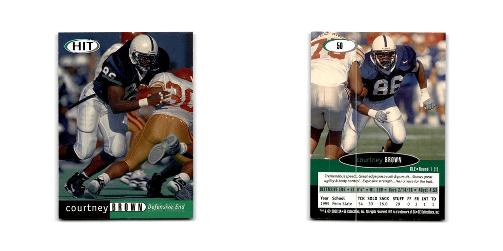 Courtney Brown 2000 SAGE HIT #50 Penn State Nittany Lions Football Card NM