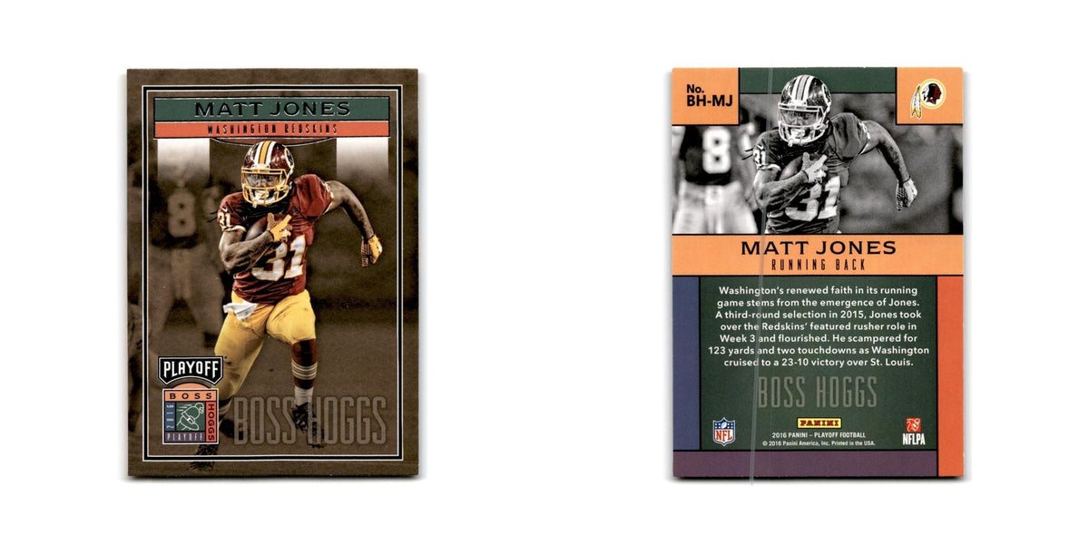 Matt Jones 2016 Panini Playoff Boss Hoggs #BH-MJ Washington Redskins NM