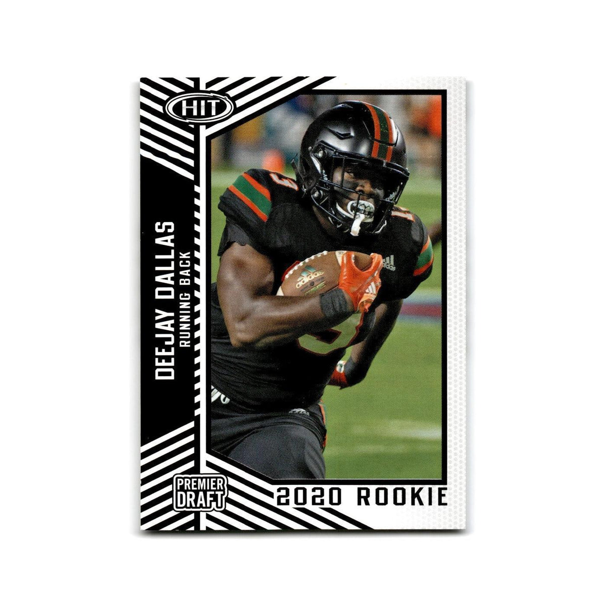 Deejay Dallas 2020 SAGE HIT #87 Miami Hurricanes Football Card NM