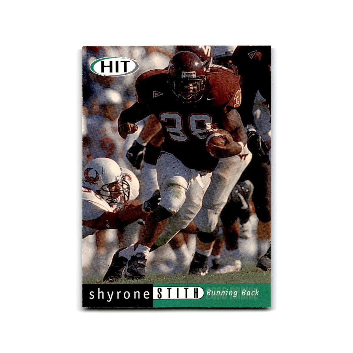 Shyrone Stith 2000 SAGE HIT #38 Virginia Tech Hokies Football Card NM