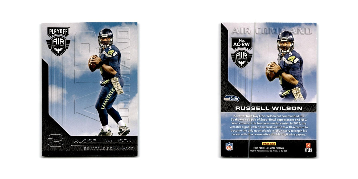 Russell Wilson 2016 Panini Playoff Air Command #AC-RW Seattle Seahawks NM