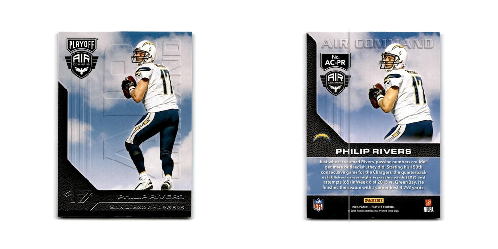 Philip Rivers 2016 Panini Playoff Air Command #AC-PR San Diego Chargers NM