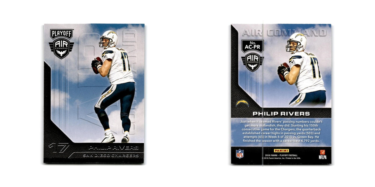 Philip Rivers 2016 Panini Playoff Air Command #AC-PR San Diego Chargers NM
