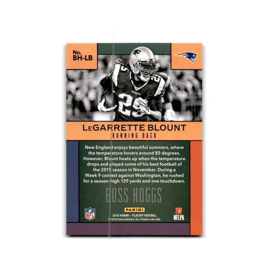 LeGarrette Blount 2016 Panini Playoff Boss Hoggs #BH-LB New England Patriots NM