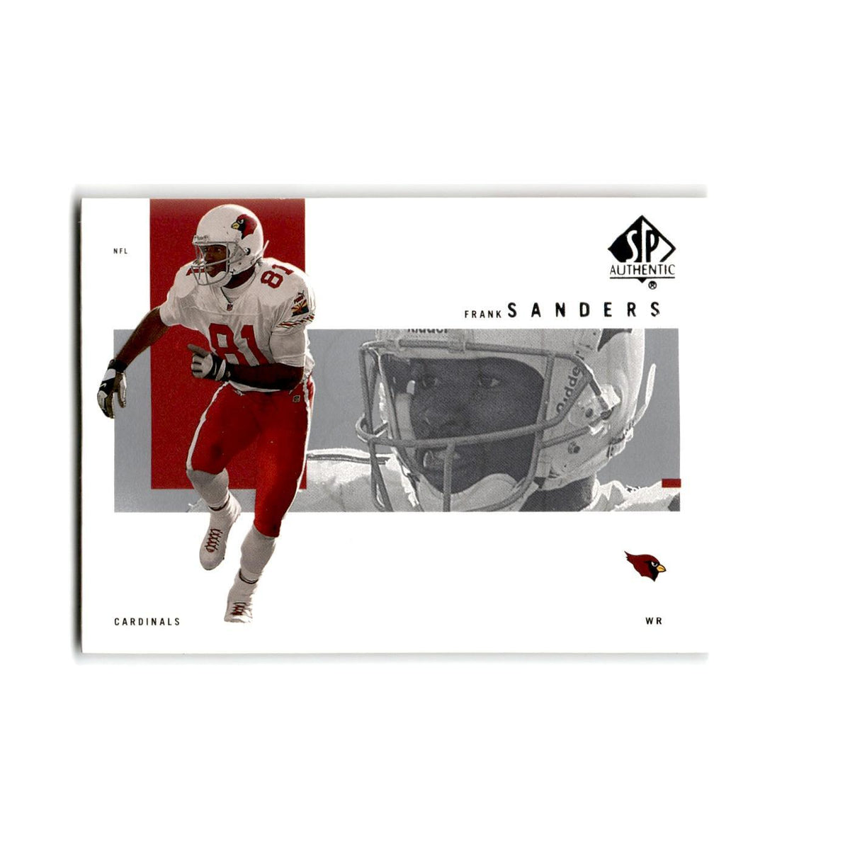 Frank Sanders 2001 SP Authentic #3 Arizona Cardinals Football Card NM