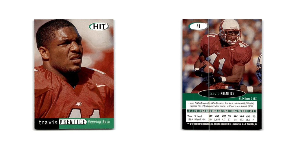 Travis Prentice 2000 SAGE HIT #41 Miami Ohio RedHawks Football Card NM