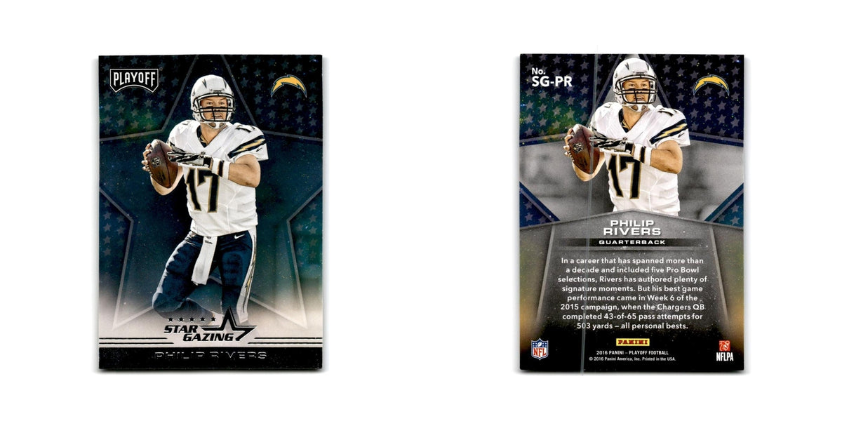 Philip Rivers 2016 Panini Playoff Star Gazing #SG-PR San Diego Chargers NM