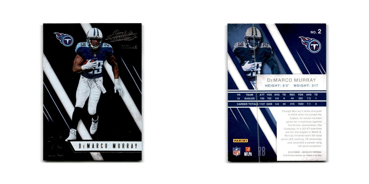 DeMarco Murray 2016 Panini Absolute #2 Tennessee Titans Football Card NM