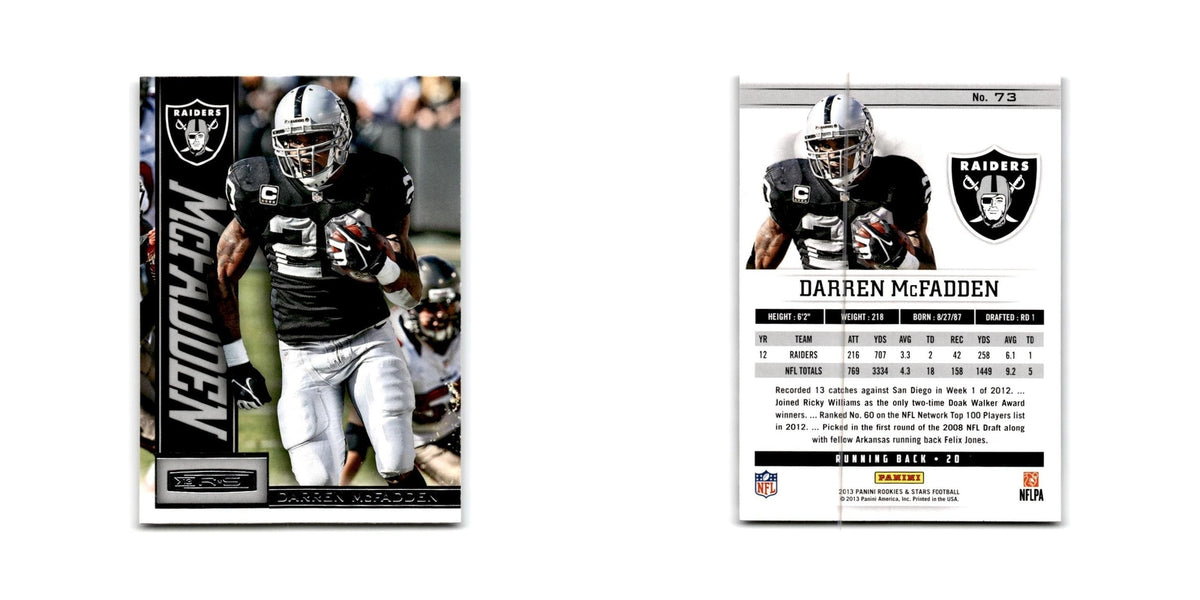 Darren McFadden 2013 Panini Rookies & Stars #73 Oakland Raiders Football Card NM