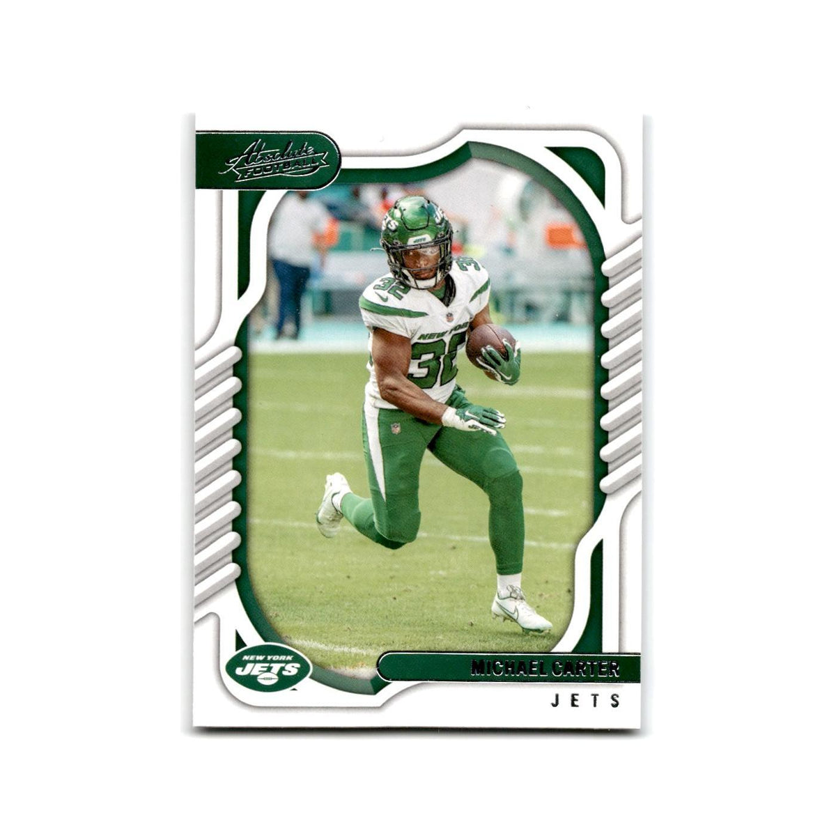 Michael Carter 2022 Panini Absolute #100 New York Jets Football Card NM